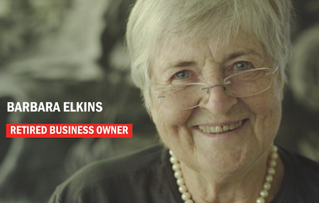 Barbara Elkins - click to view video about living life to the full